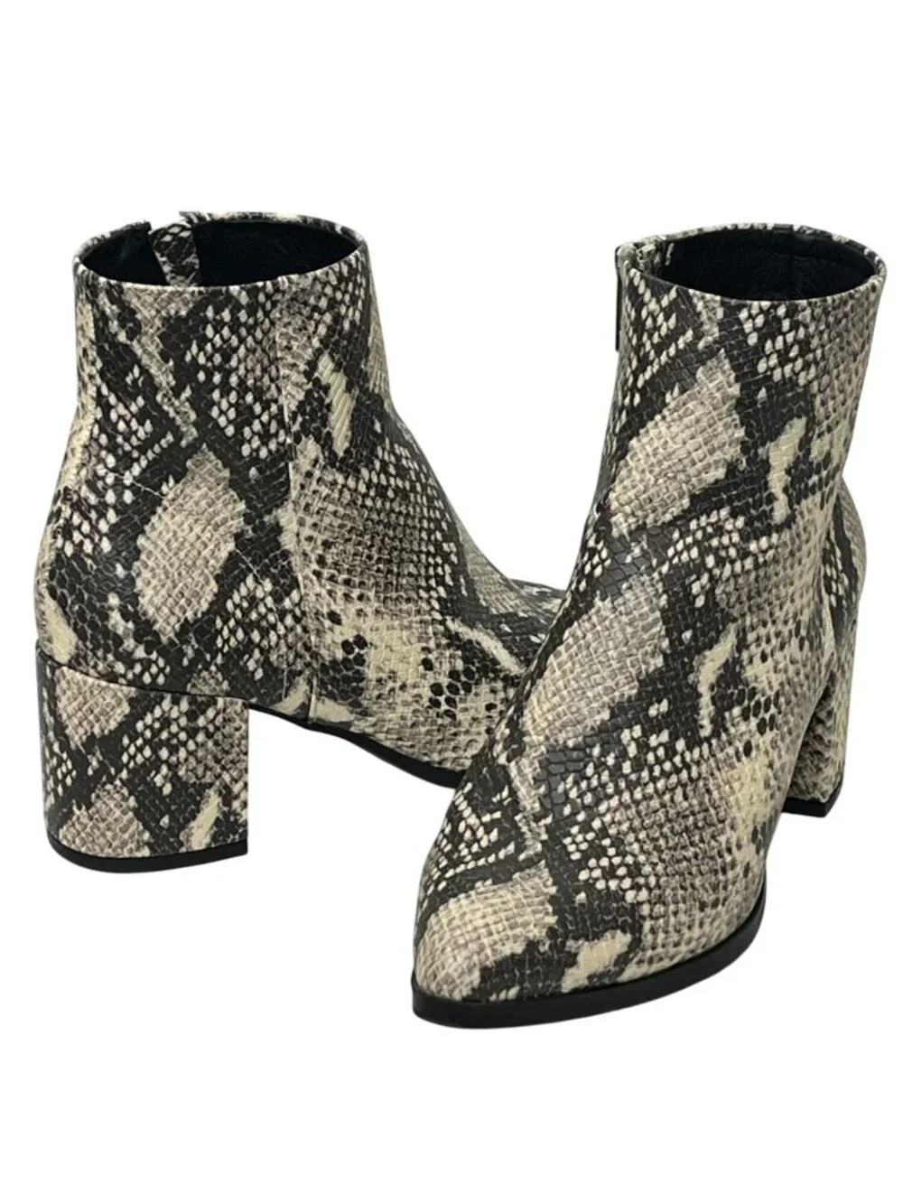 Madden Girl Snake Print Booties Size 6 Womens